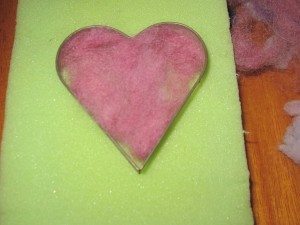 Making Needle Felted Hearts